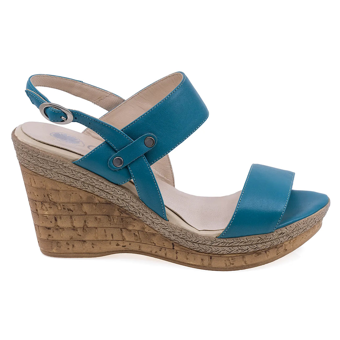 Sandale Dama, Caspian, CAS, 13, Casual, Piele naturala, Turcoaz