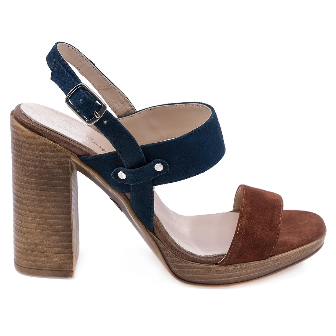 Sandale Dama, Caspian, CAS, 13/T, Casual, Piele naturala intoarsa, Blm/maro