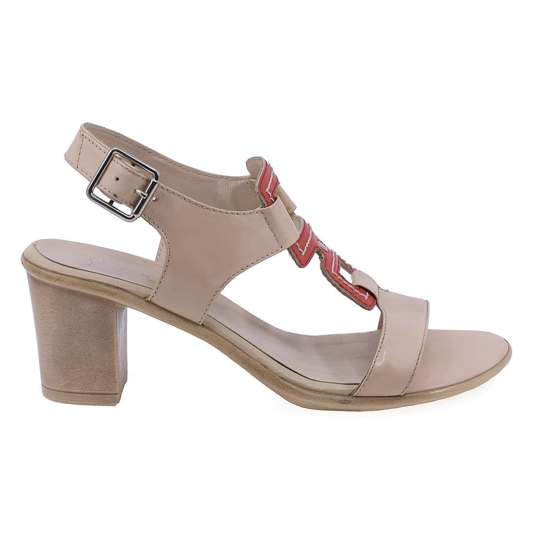 Sandale Dama, Caspian, CAS, Dora, Casual, Piele naturala, Bej/corai