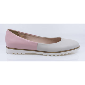 Balerini dama, CAS-Corida, casual, piele naturala, roz
