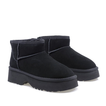 Ghete Dama, ENERGY, ENG-1274, Casual, Piele intoarsa, Negru
