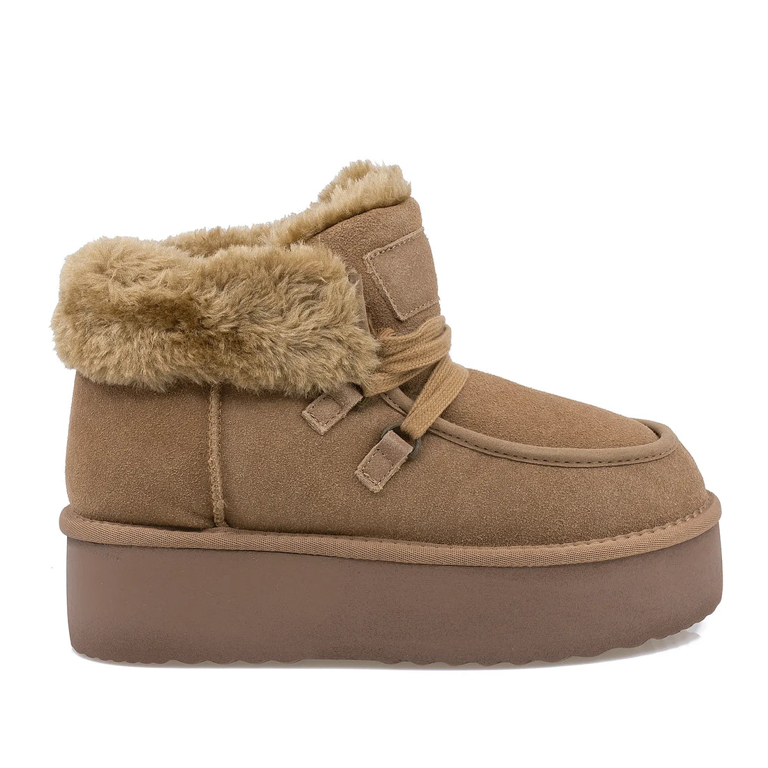 Ghete Dama, ENERGY, ENG-I 1270, Casual, Piele intoarsa, Camel