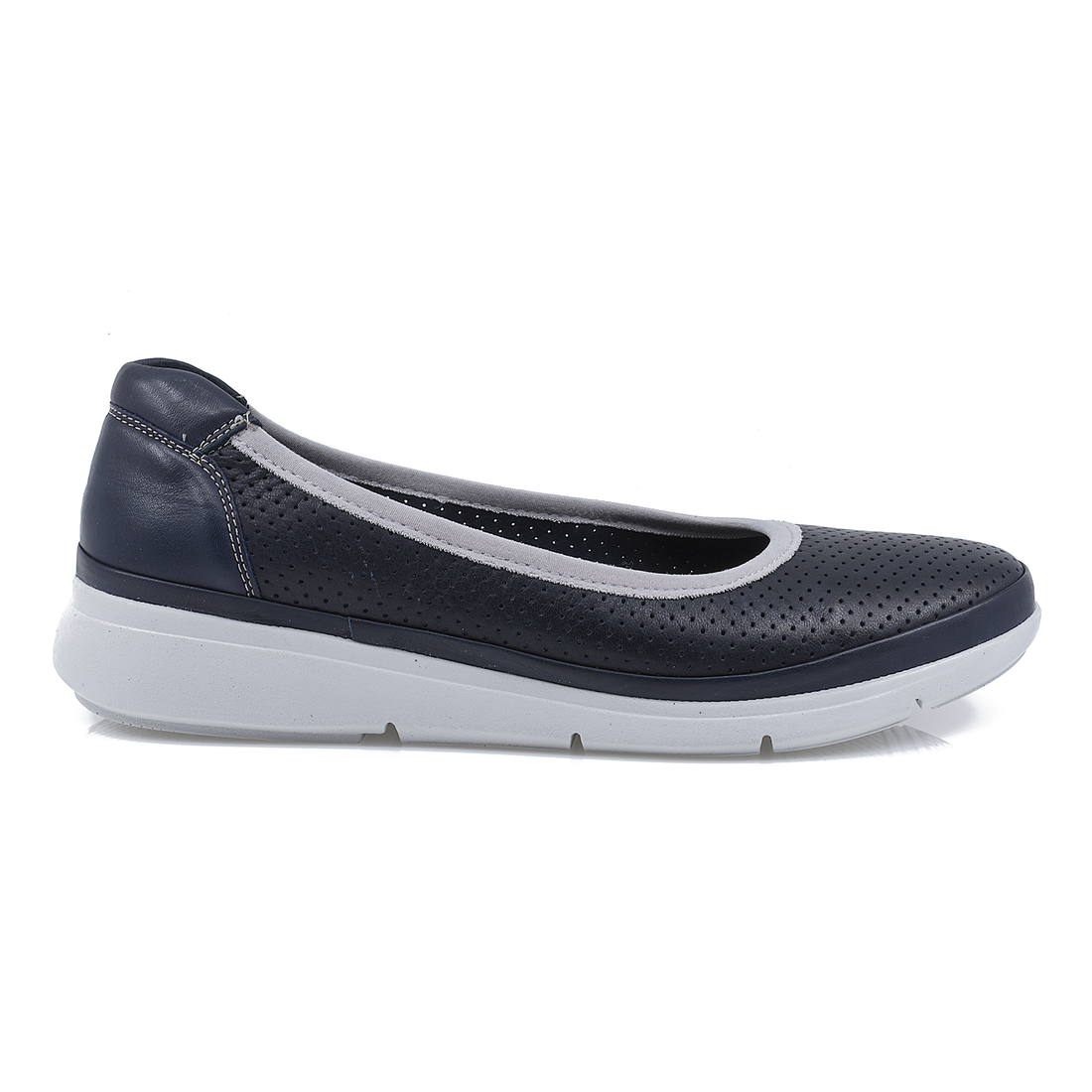 Balerini Dama, Caspian, Cas-628-782, Casual, Piele Naturala, Bleumarin Inchis