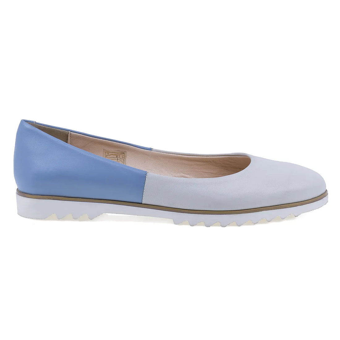 Balerini Dama, Caspian, Cas-Corida, Casual, Piele Naturala, Bej/ abs