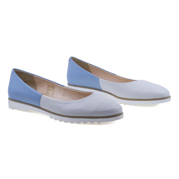 Balerini Dama, Caspian, Cas-Corida, Casual, Piele Naturala, Bej/ abs