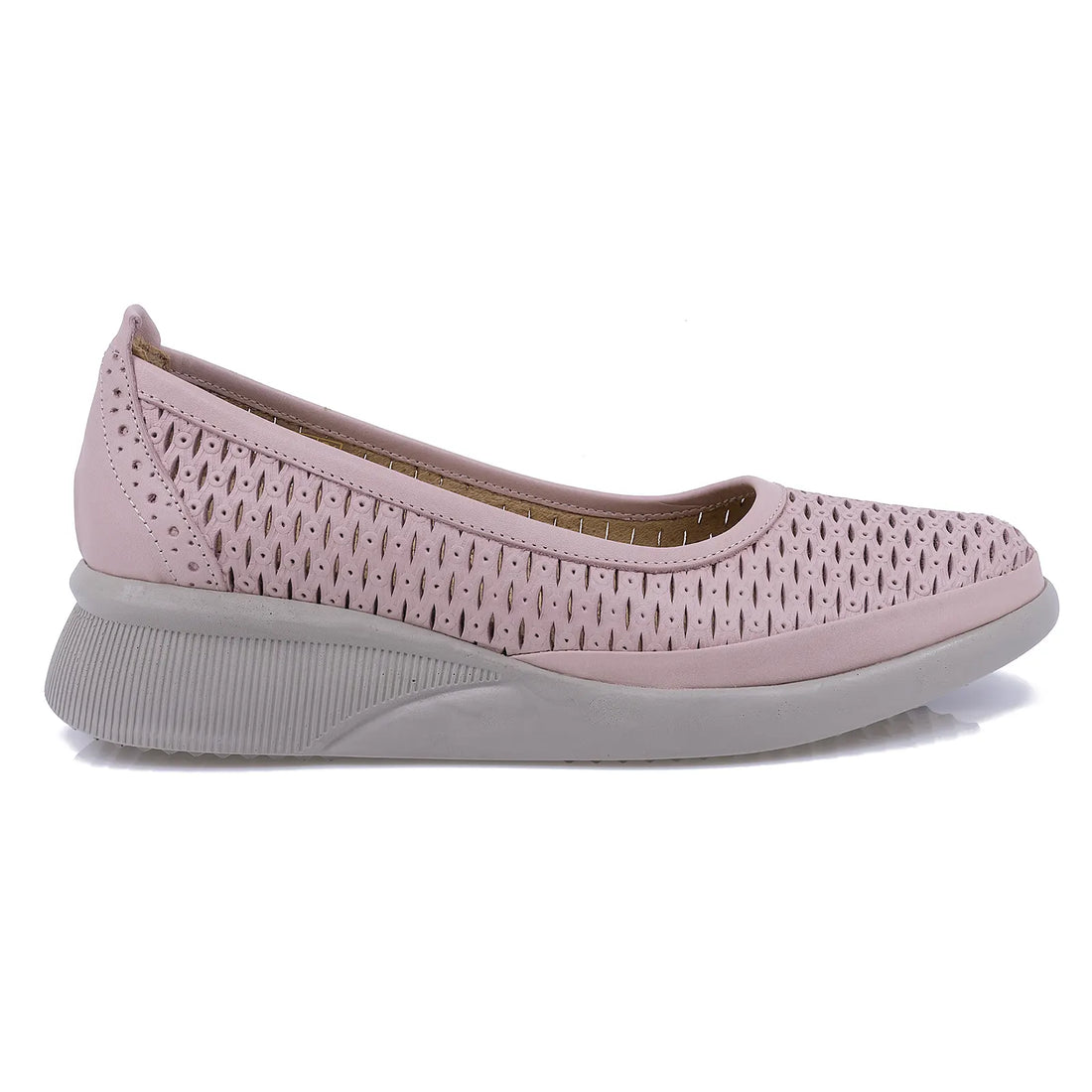 Balerini Dama, Caspian, 120-36012, Casual, Piele Naturala, Pudra