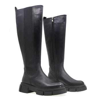 Cizme Dama, Caspian, Cas-3681, Casual, Piele Naturala, Negru
