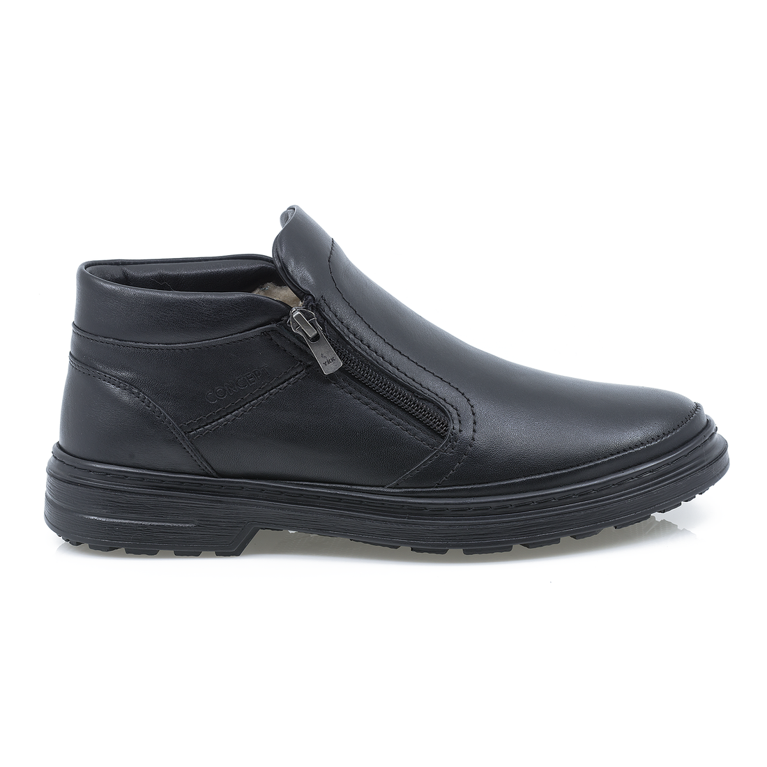 Ghete barbati, Gitanos, Git-9923, casual, piele naturala, negru