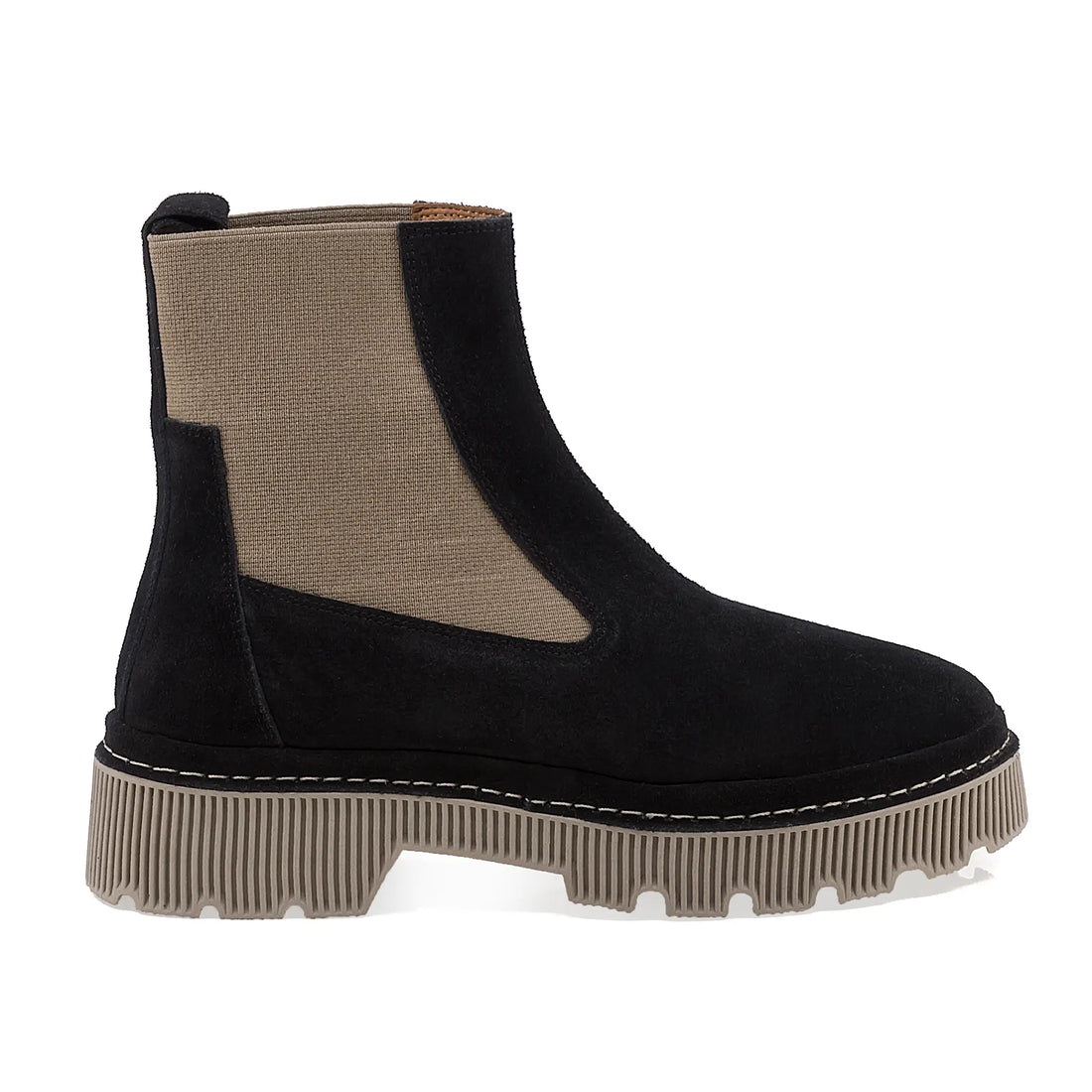 Ghete dama, Caspian, Cas 0701, Casual, Piele intoarsa, Negru