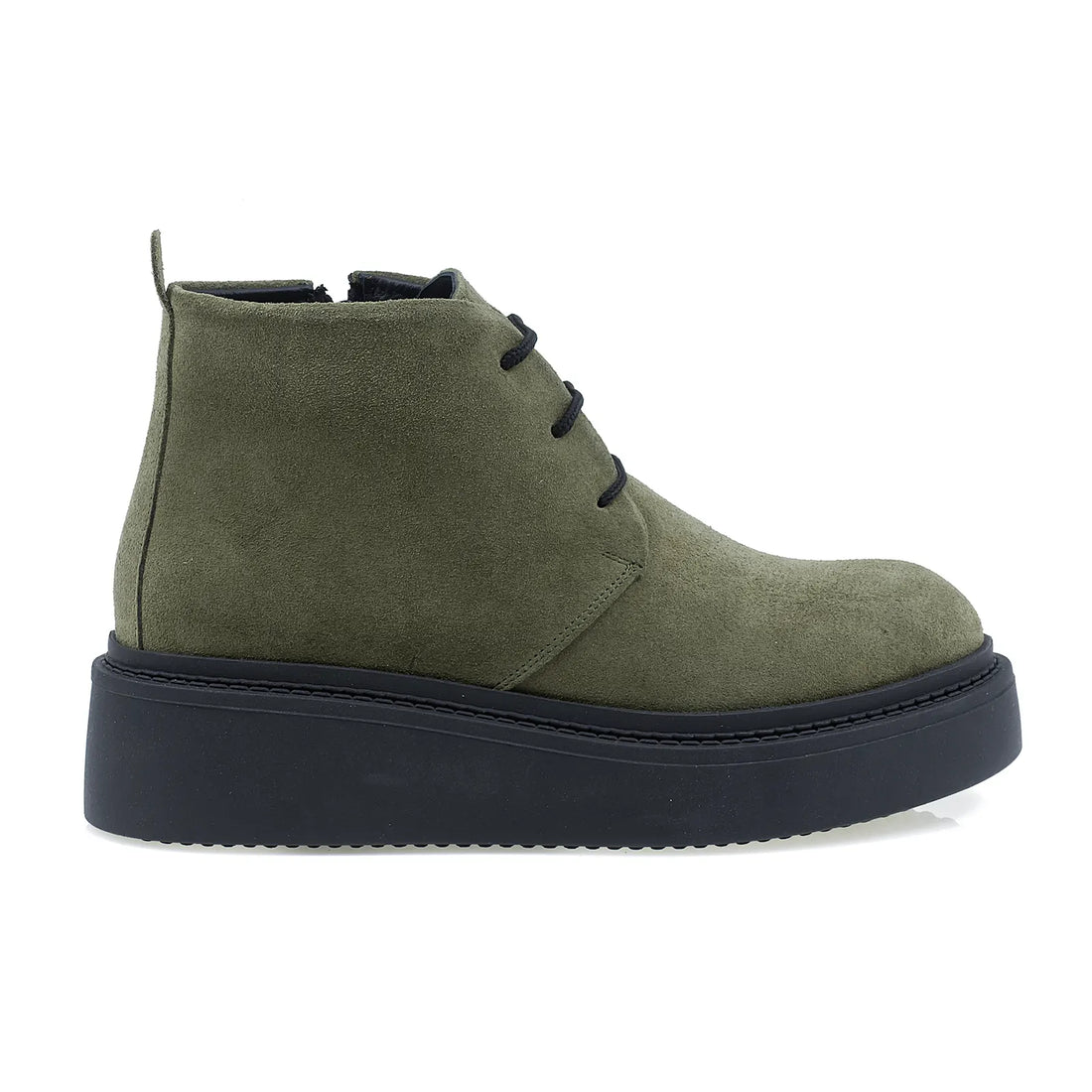 Ghete Dama, Caspian, Cas-24201, Casual, Piele Intoarsa, Kaki
