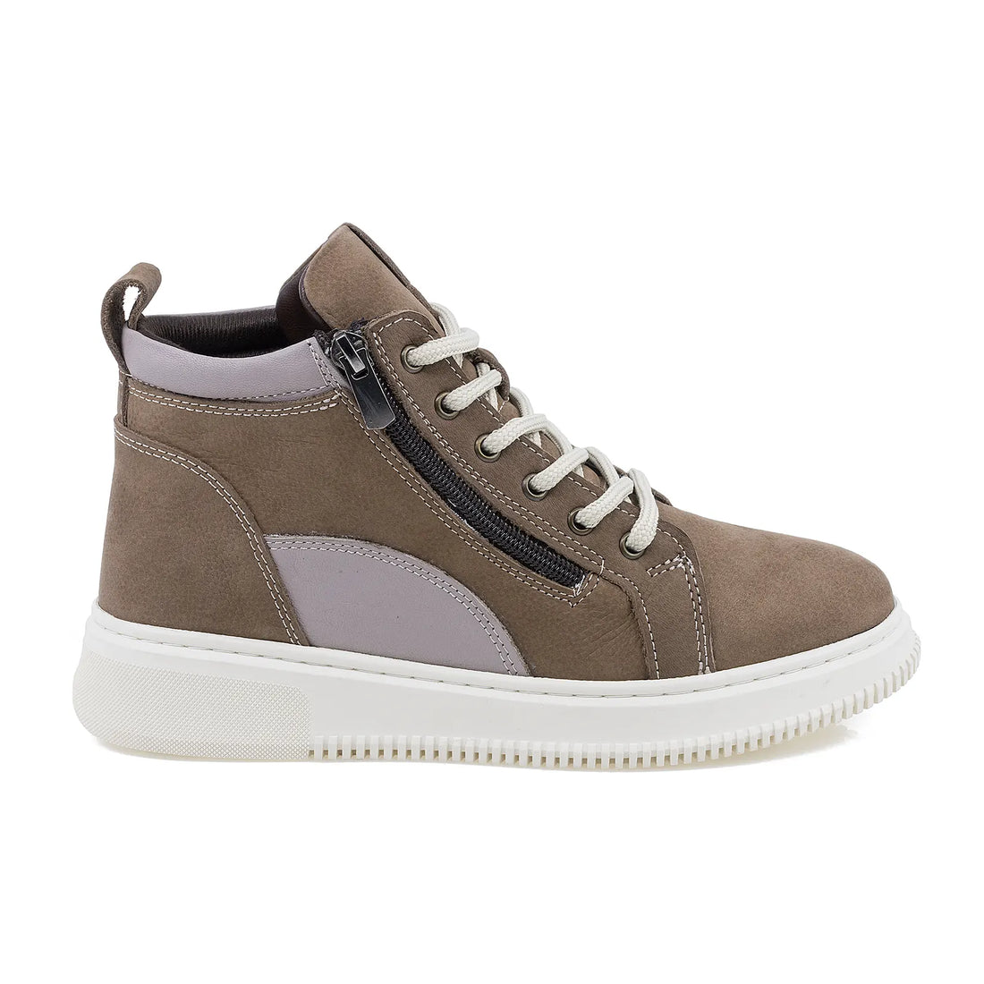 Ghete dama, Caspian, Cas-4013, casual, piele intoarsa, gri