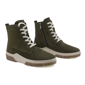 Ghete Dama, Caspian, Cas-Coco, Casual, Piele Nabuc, Kaki