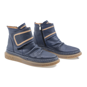Ghete Dama, Caspian, Cas-FE7, Casual, Piele Naturala, Albastru