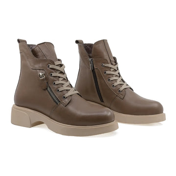Ghete Dama, Caspian, Cas Ida, Casual, Piele naturala, Maro