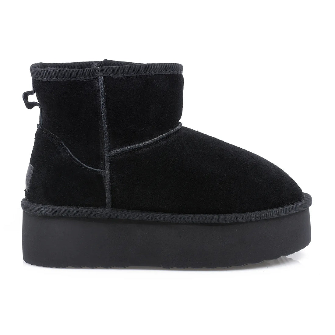 Ghete Dama, ENERGY, ENG-1251, Casual, Piele intoarsa, Negru