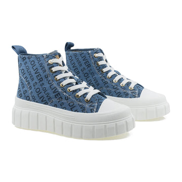 Ghete Dama, S.Oliver, Olv-25201-44, Casual, Piele Material de blug, Albastru