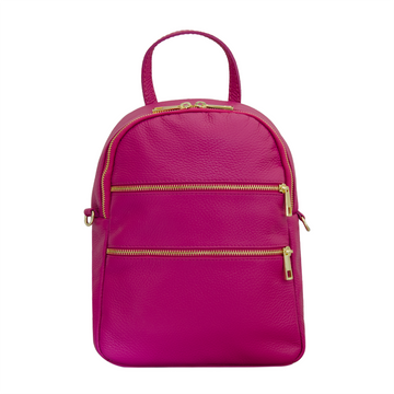 Rucsac Dama Piele naturala 3871, fucsia