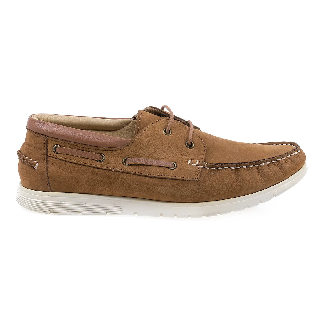 Pantofi Barbati, Caspian, Cas -D11, Casual, Piele Nabuc, Coniac