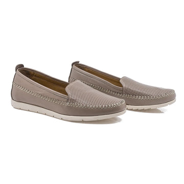 Pantofi dama casual piele naturala 82510 bej