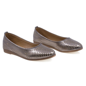Balerini Dama, Caspian, Cas-114, Casual, Piele Naturala, Bronz