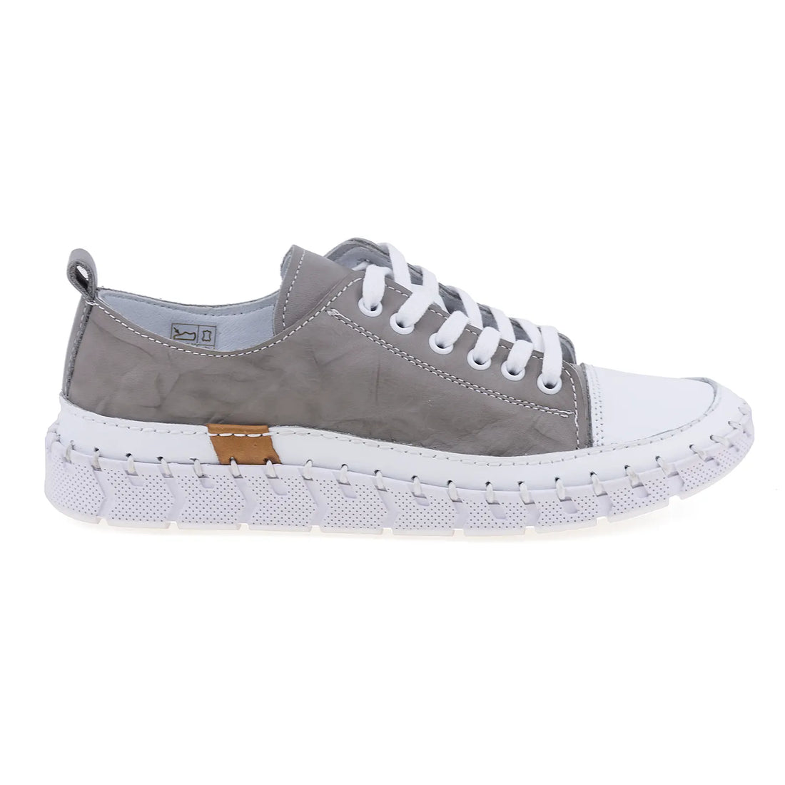 Pantofi dama, Caspian, Cas-24008, Casual, Piele naturala, Gri