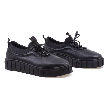 Pantofi dama, Caspian, CAS-30-38, Casual, Piele naturala, Negru