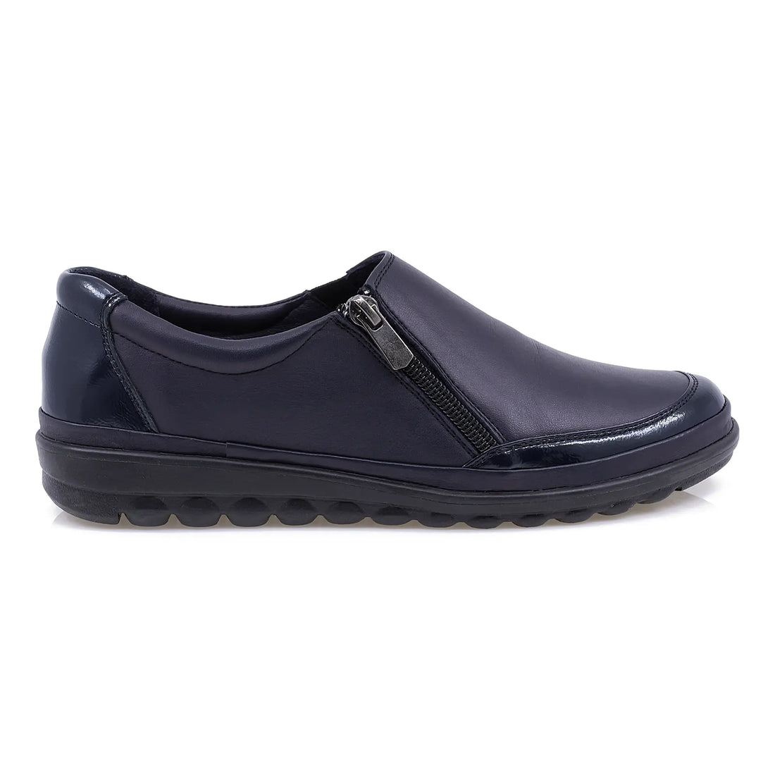 Pantofi dama, Caspian, Cas-632, Casual, Piele naturala, Bleumarin