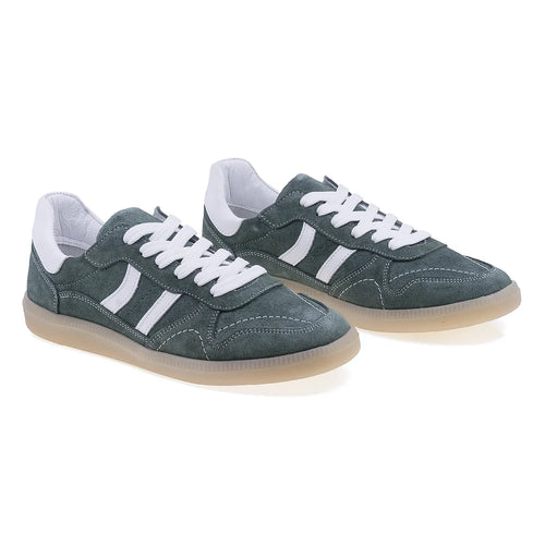 Pantofi dama, Caspian, Cas-6405, Casual, Piele naturala intoarsa, Verde