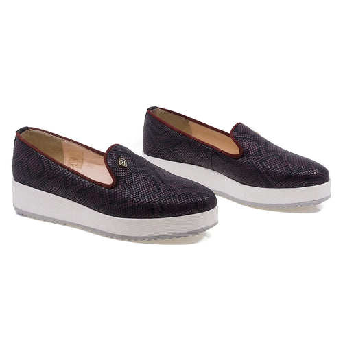 Pantofi dama , CAS-Adriana, Piele naturala, Bordo