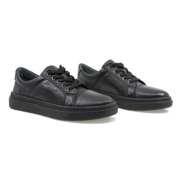 Pantofi Dama, Caspian, Cas Ela, Casual, Piele naturala, Negru