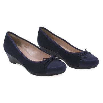 Pantofi Dama, Caspian, Linda, Casual, Piele naturala intoarsa, Bleumarin