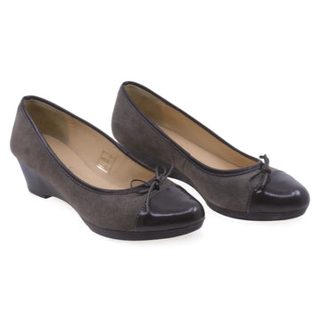 Pantofi Dama, Caspian, Linda, Casual, Piele naturala intoarsa, Grej