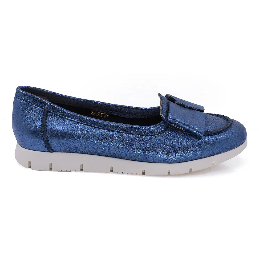 Balerini dama, Caspian, Cas, Nadia/2, Casual, Piele naturala, Bleumarin