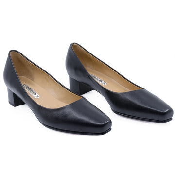 Pantofi Dama, Deska, DKA, 12232A, Elegant, Piele naturala, Negru