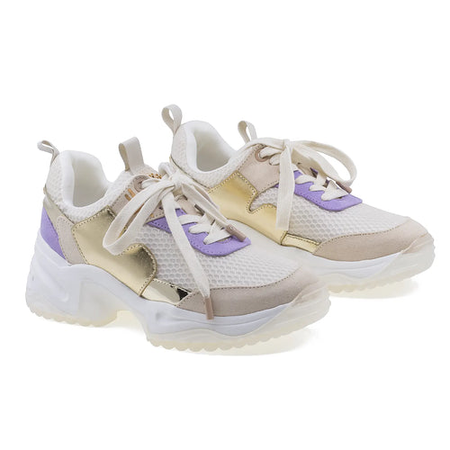 PANTOFI SPORT DAMA, FORNARINA, STOCCOLMA, BEJ