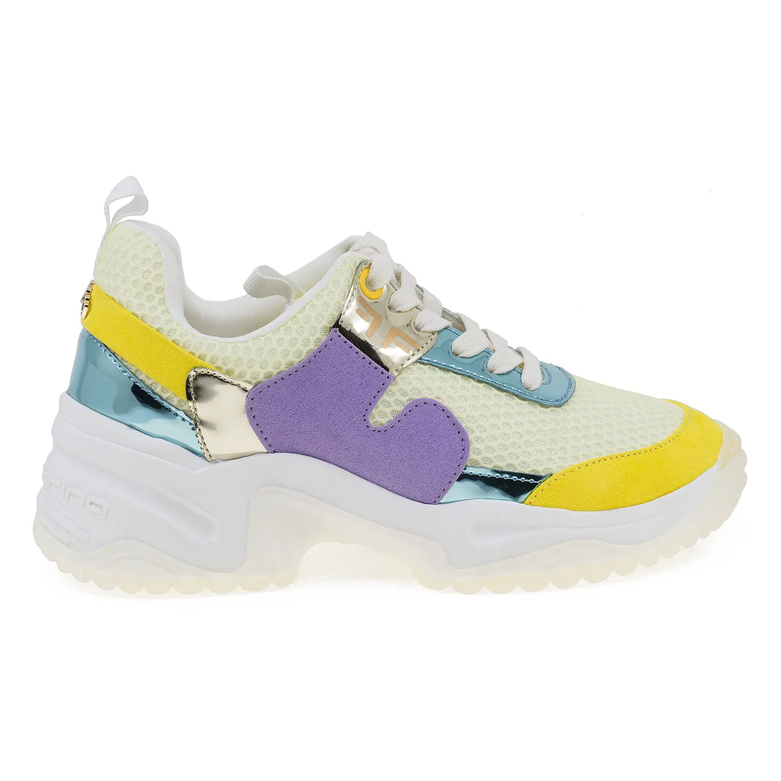 PANTOFI SPORT DAMA, FORNARINA, STOCCOLMA, GALBEN