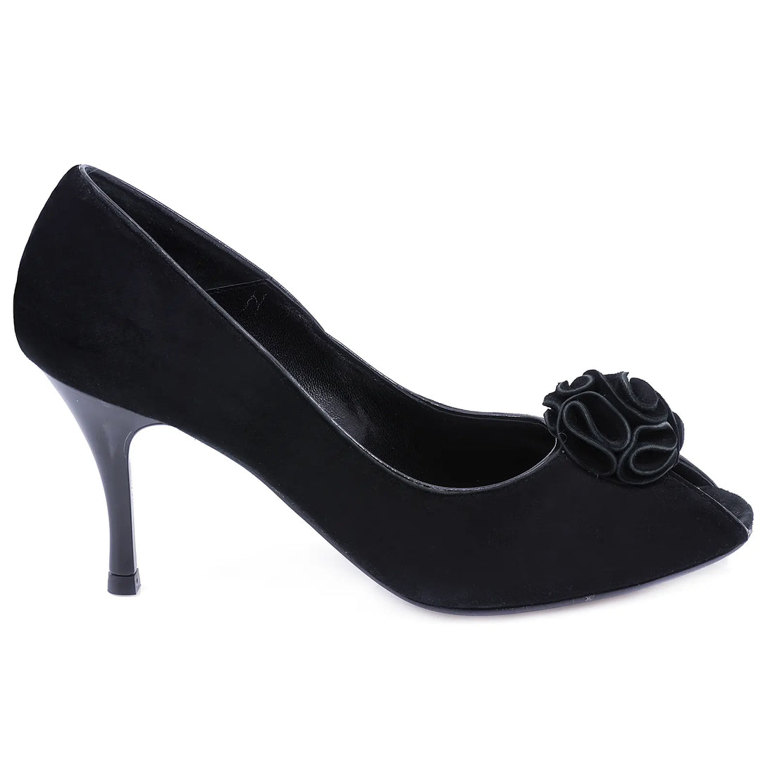 Pantofi Dama, Veronesse, VER, 124, Eleganti, Piele naturala intoarsa, Negru