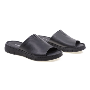 Papuci Dama, 3326133, Casual, Piele Naturala, Negru