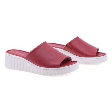 Papuci Dama, Caspian, Cas, 8215437, Casual, Piele Naturala, Rosu