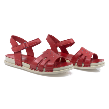 Sandale Dama, Anna Viotti, Ann-S202-77 Casual, Piele Naturala, Rosu