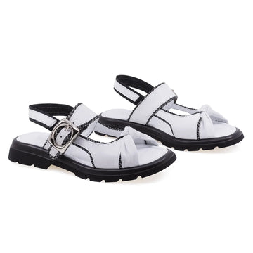 Sandale Dama, Bellini, BEL, 088, Casual, Piele Naturala, Alb