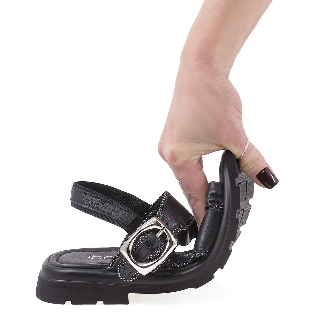 Sandale Dama, Bellini, BEL, 088, Casual, Piele Naturala, Negru