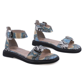 Sandale Dama, Bellini, BEL, 2204-159, Casual, Piele naturala lacuita, Multicolor