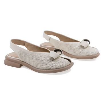 Sandale Dama, Bellini, BEL, 32106-24, Casual, Piele Naturala, Bej