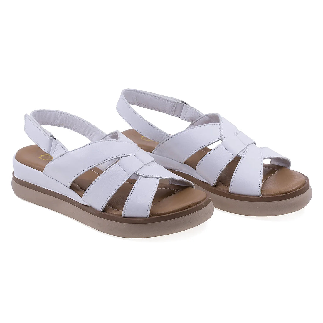 Sandale-dama-Caspian-Cas-23807-casual-piele-naturala-alb