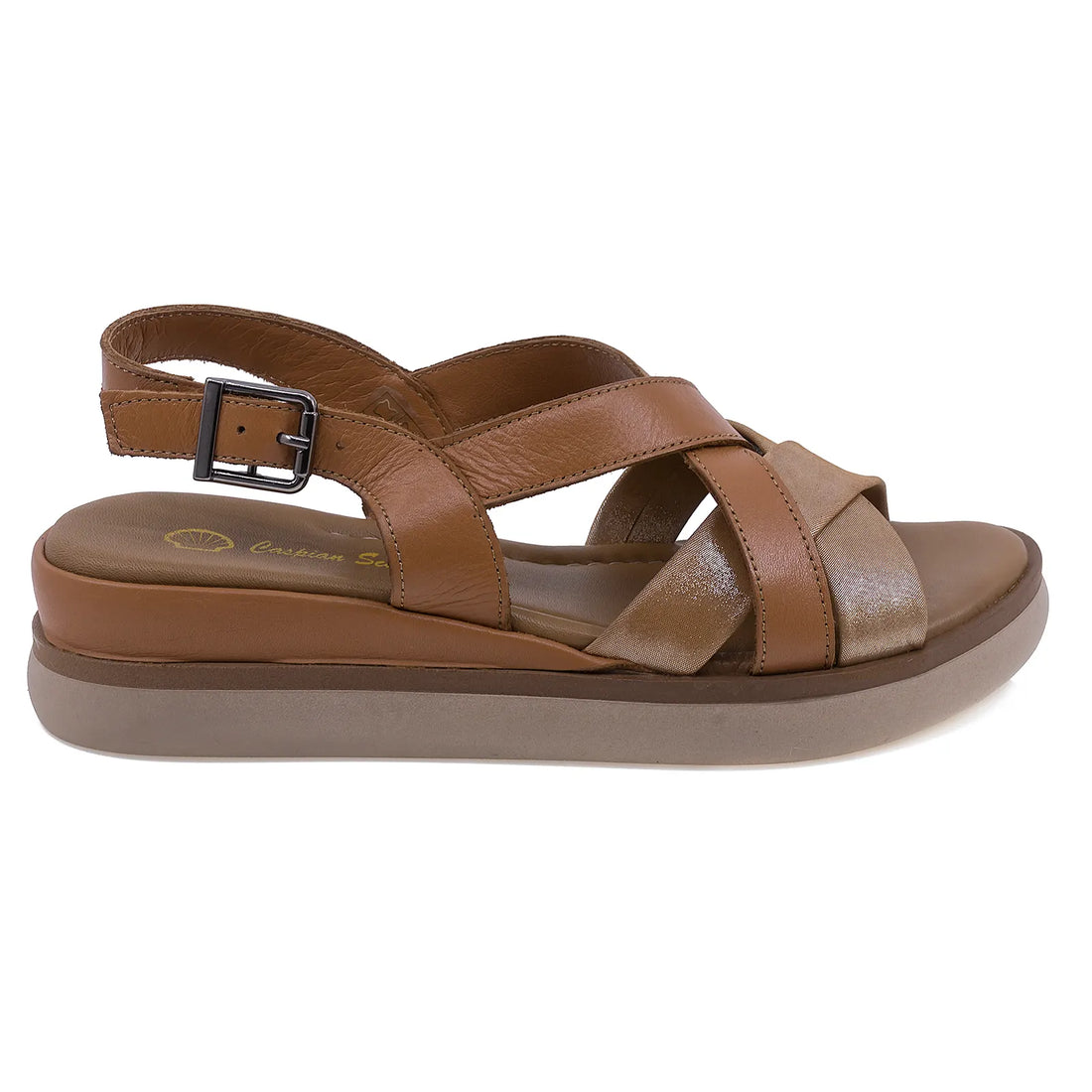 Sandale-dama-Caspian-Cas-23808-casual-piele-naturala-tan