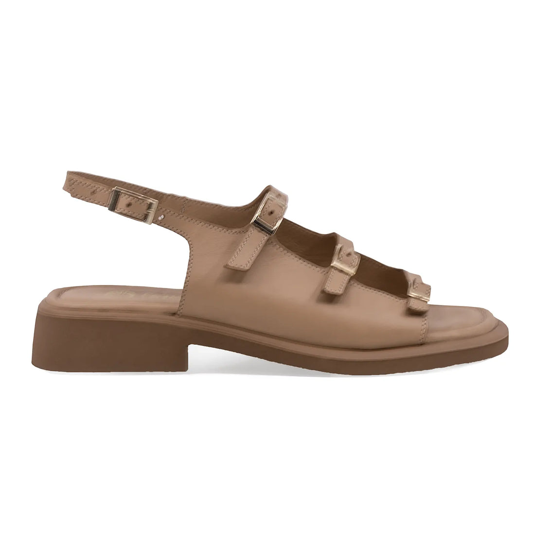 Sandale Dama, Caspian, Cas, 248, Casual, Piele Naturala, Bej