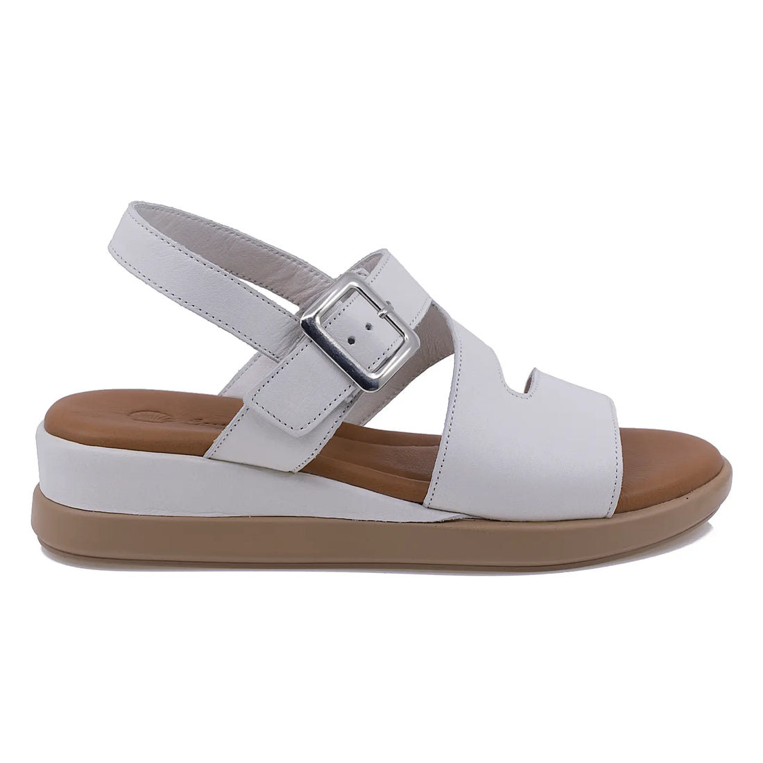 Sandale Dama, Caspian, CAS, 25119-25211, Casual, Piele Naturala, Alb