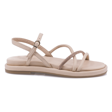 Sandale dama, Caspian, Cas-3015, casual, piele naturala, nud