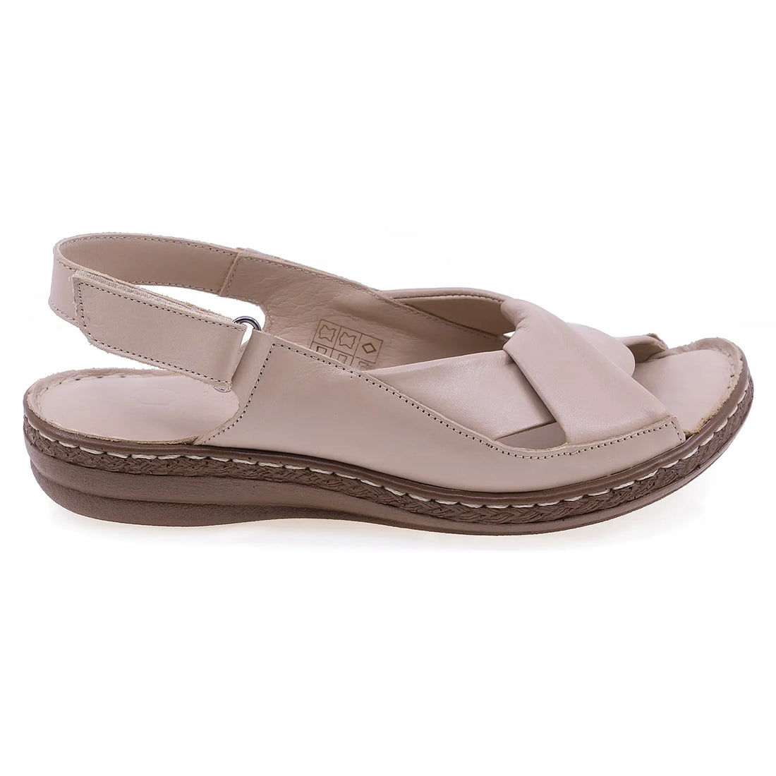 Sandale-dama-Caspian-Cas-411-casual-piele-naturala-bej